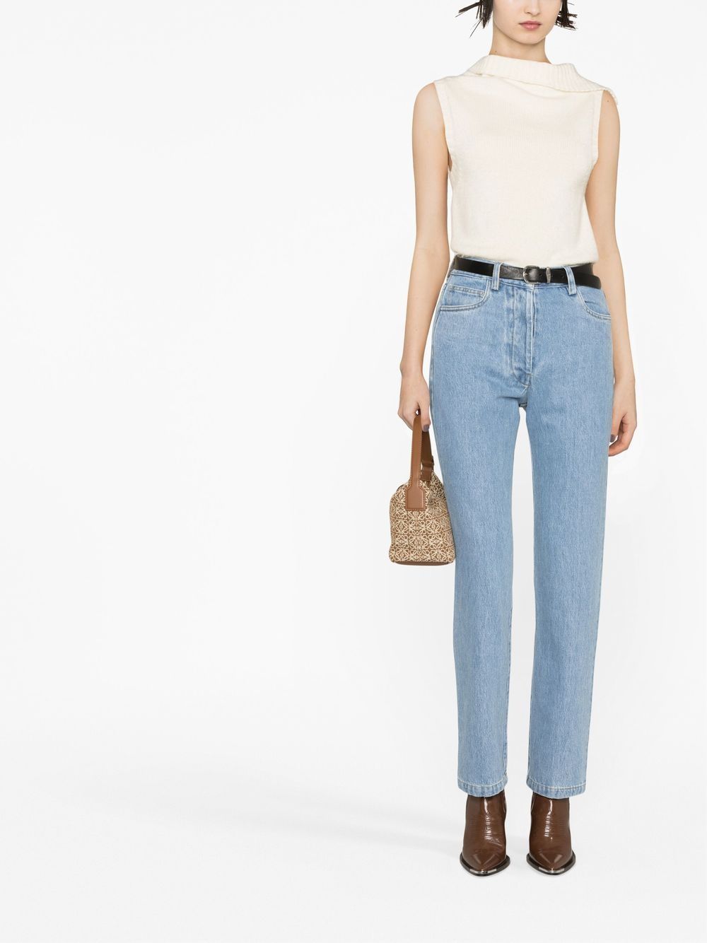 Pantalon de jambe droite du patrimoine Giuliva avec cinq poche