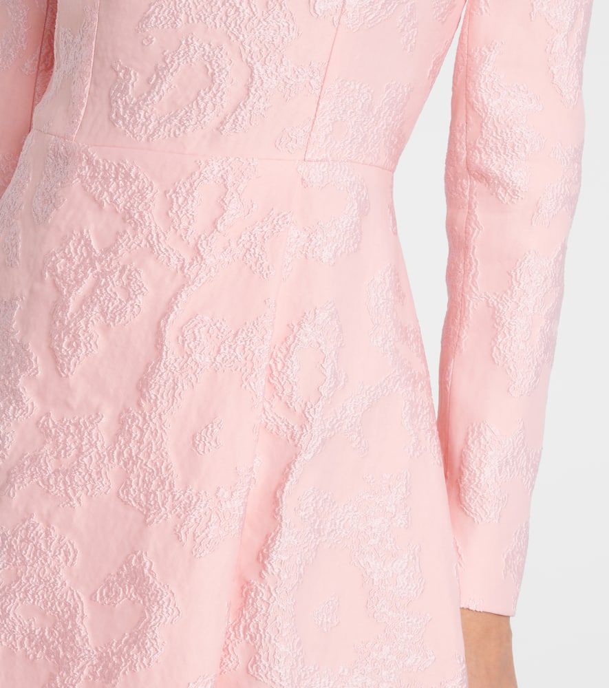 Glenda embroidered crêpe midi dress