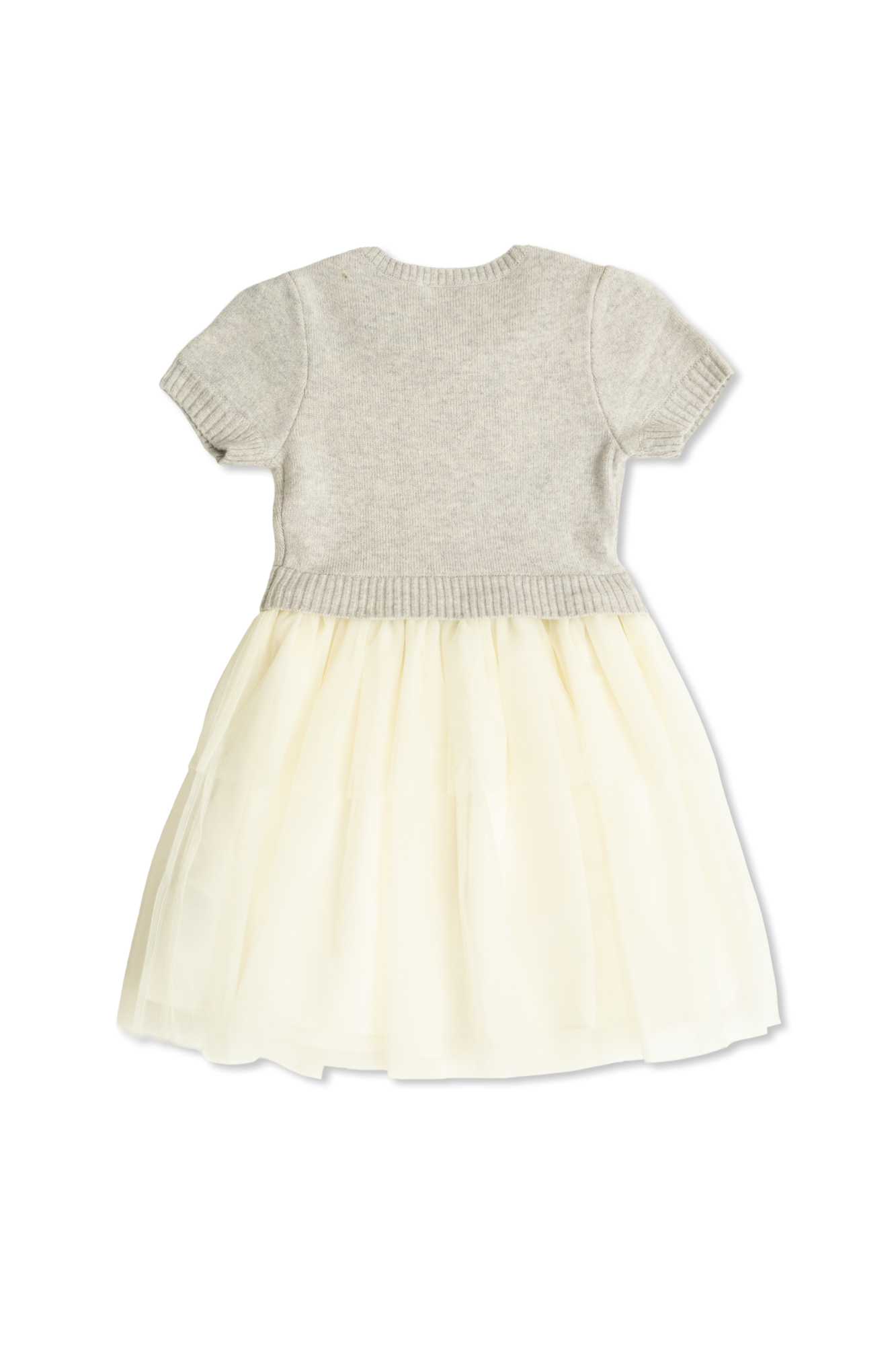 Dress With A Tulle Skirt, Unisex, Grey