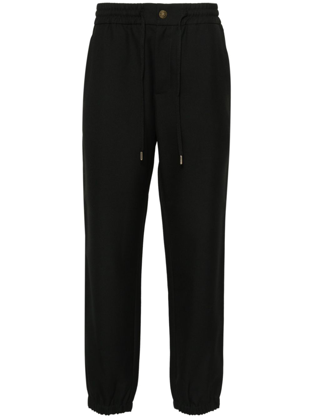 V-Emblem tapered trousers - Black