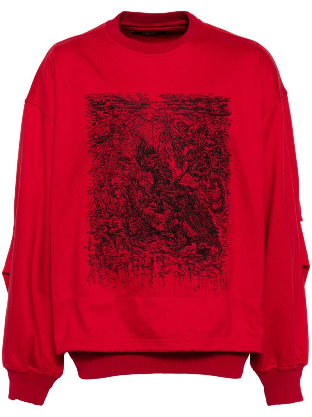 Night thieves title sweatshirt - Red