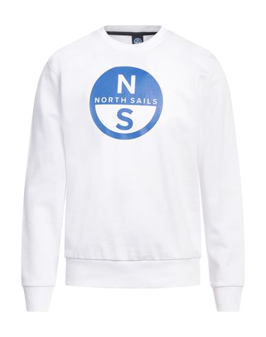 North Sails Man Sweatshirt White Size XS Cotton