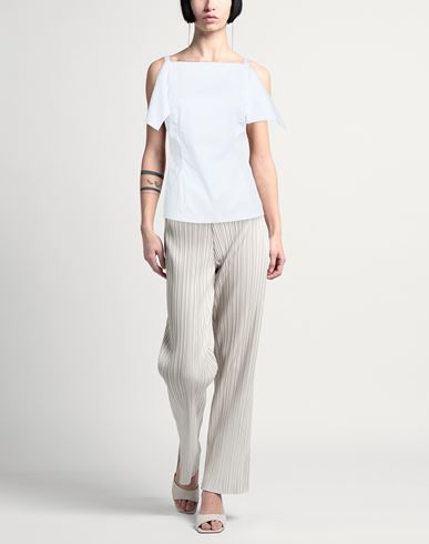 Woman Top White Size 10 Cotton, Polyamide, Elastane