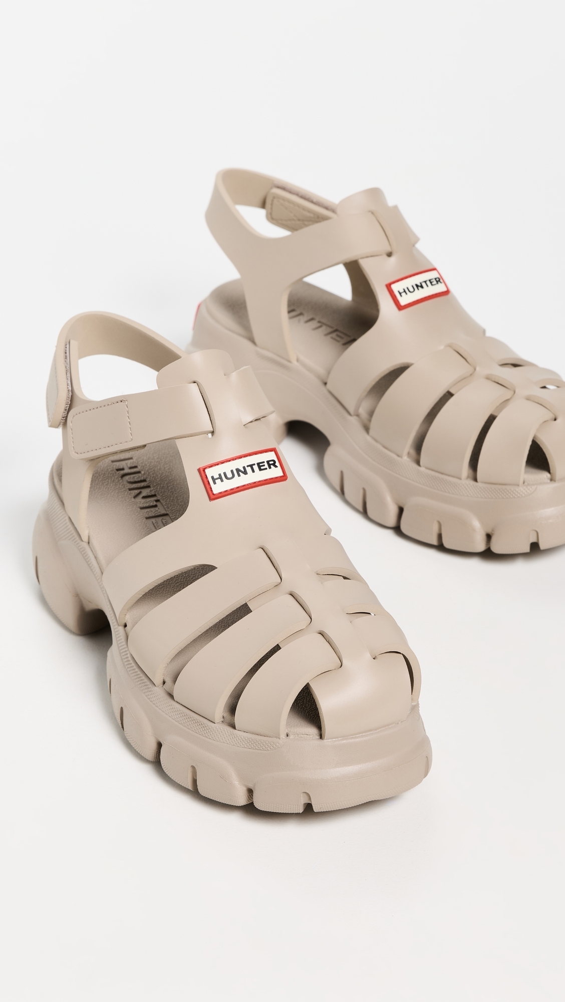 Hunter Boots Belah Fisherman Sandals Light Natural