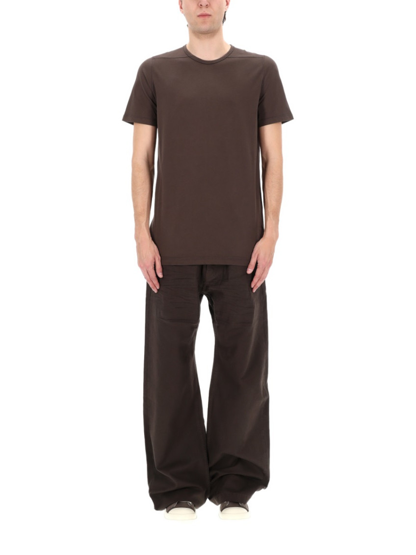 Brown Solid Round Neck T-Shirt