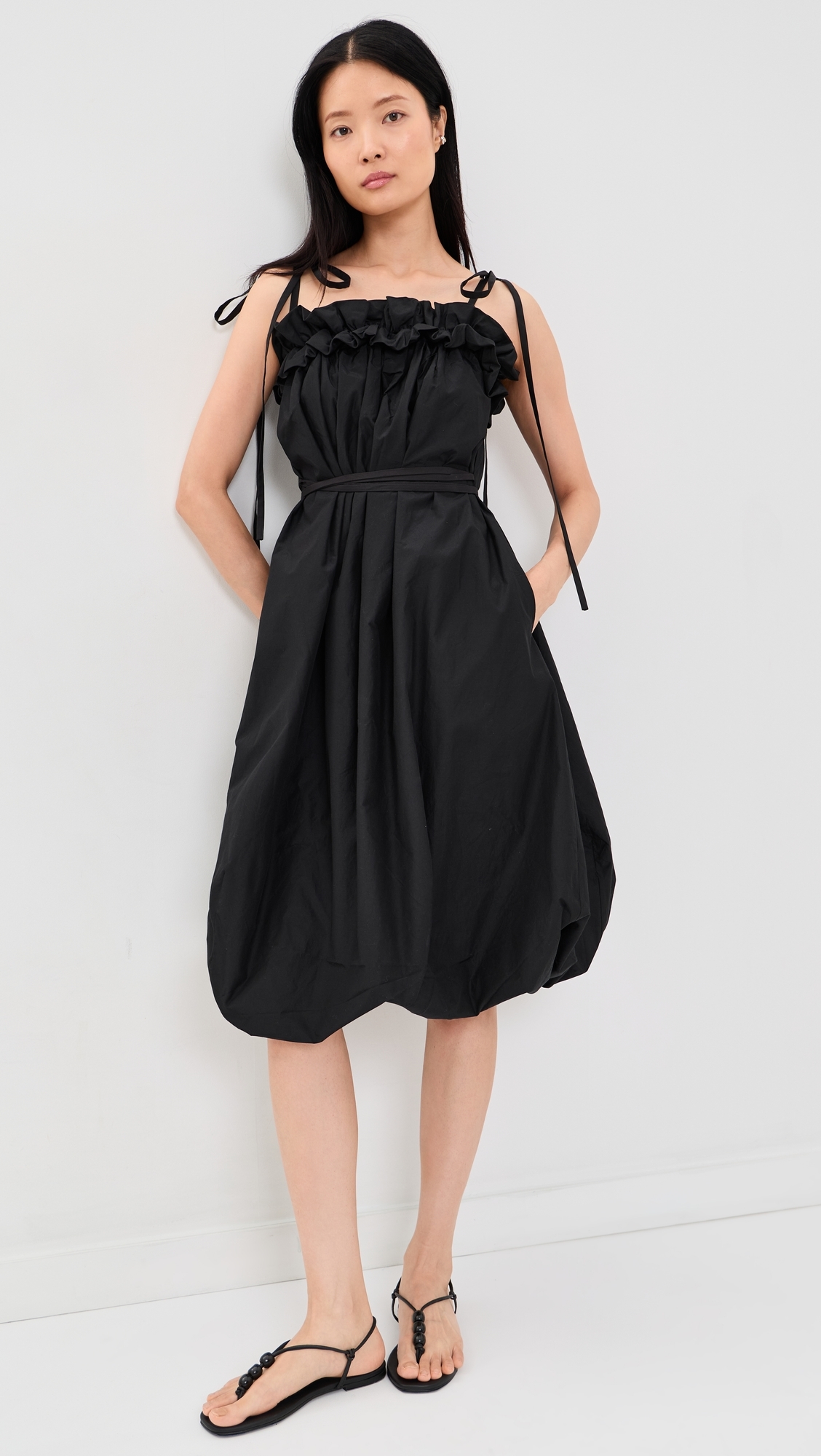 Rosie Cami Midi Dress Black