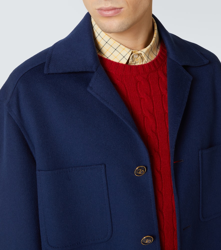 Wool and cashmere overshirt