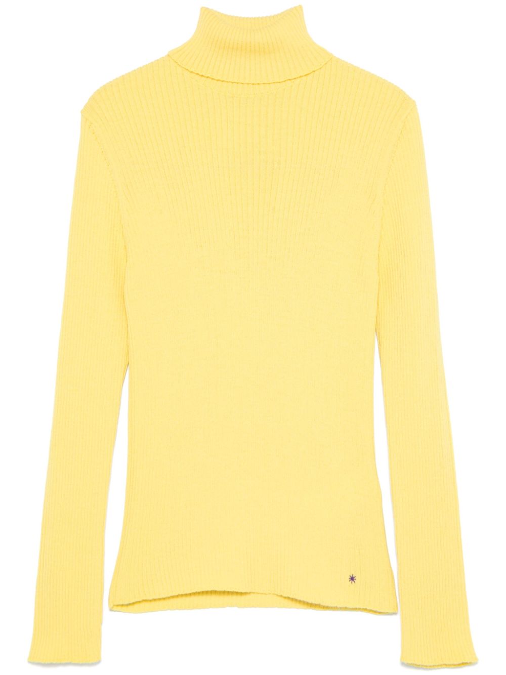 Roll-neck sweater - Yellow