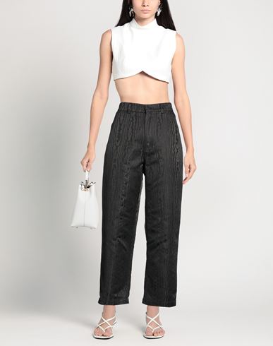 Woman Pants Black Size S Polyester