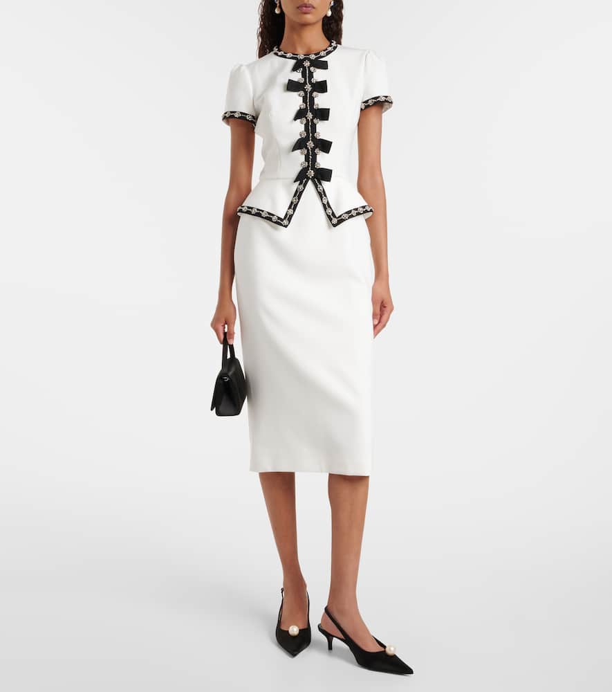 Bisou crystal-embellished midi dress