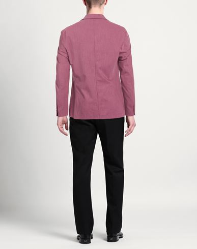 Man Blazer Mauve Size 40 Polyester, Wool, Viscose, Elastane