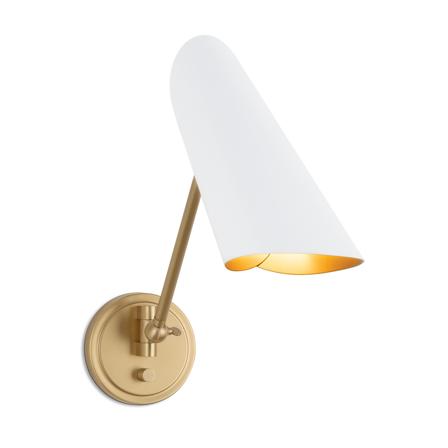 White Wall Sconce from the Vest Collection