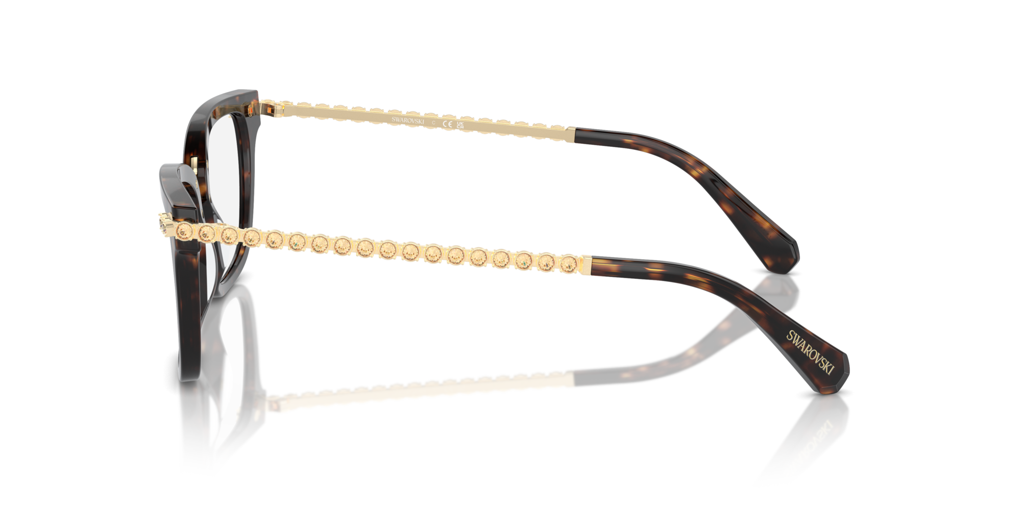 Swarovski Woman Swarovski SK2018 1002 Optical frames Acetate Brown Squared Norma