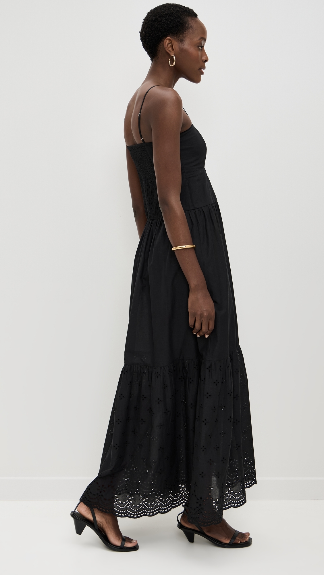 Square Neck Maxi Dress Black