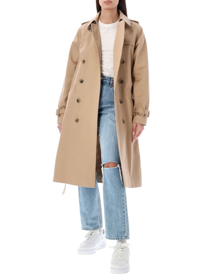 Belted trench coat