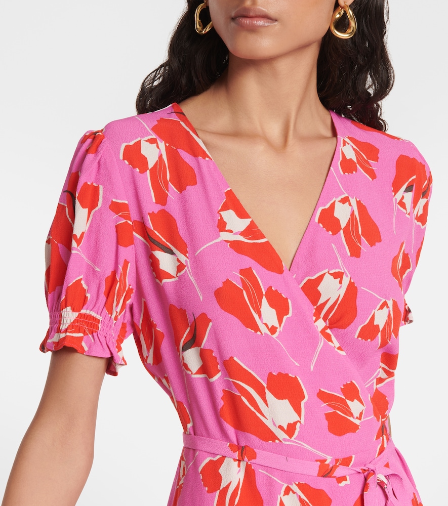 Diane von Furstenberg Emilia printed wrap minidress