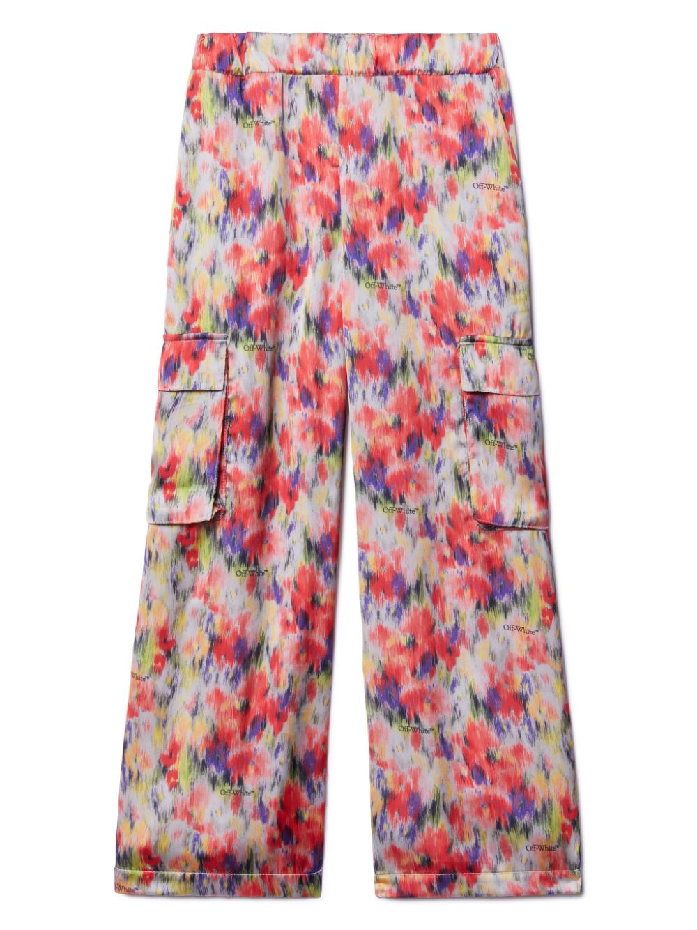 All-over chine cargo trousers - Pink
