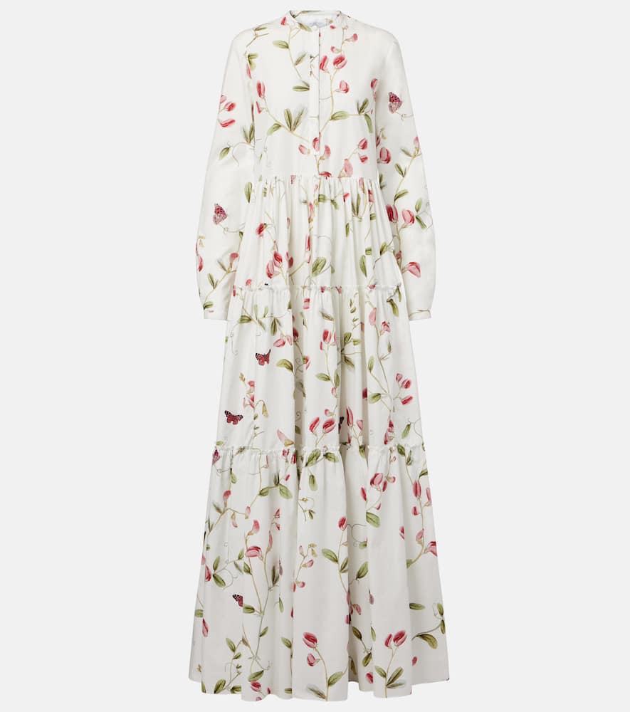 Floral cotton maxi dress