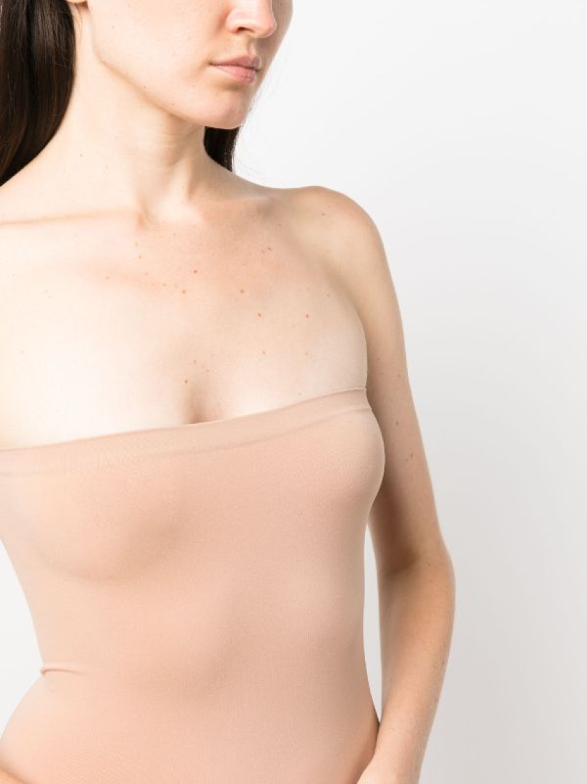 Beige Fatal Cut-out Midi Dress