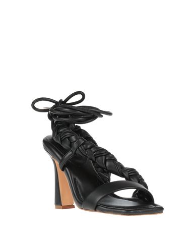 Woman Sandals Black Size 6 Textile fibers