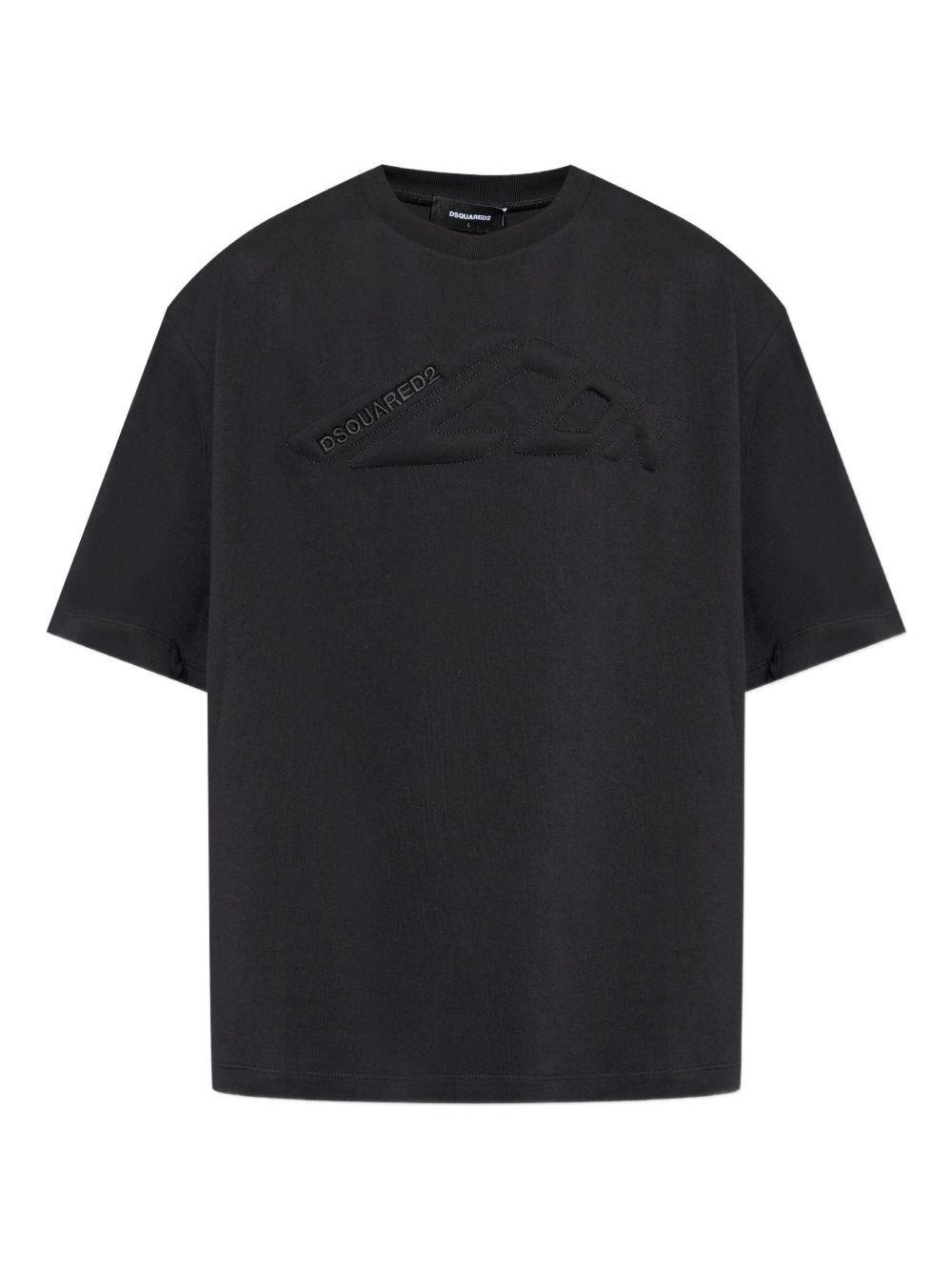 Icon logo-embroidered T-shirt - Black