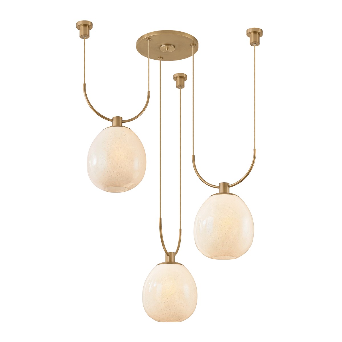 Patina Brass Chandelier from the Jove Collection