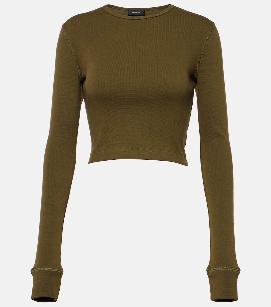 X Hailey Bieber jersey crop top