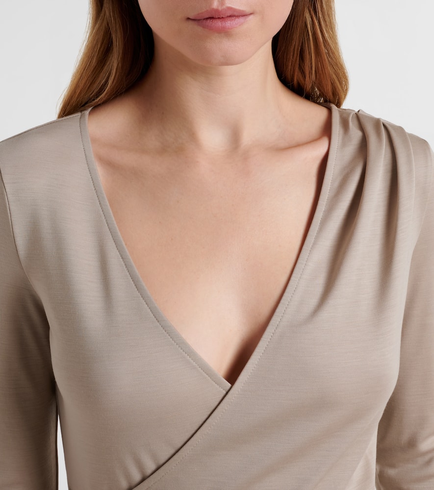 Adagio virgin wool wrap top