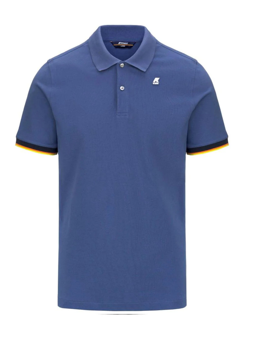 Blue Shirt Collar Polo