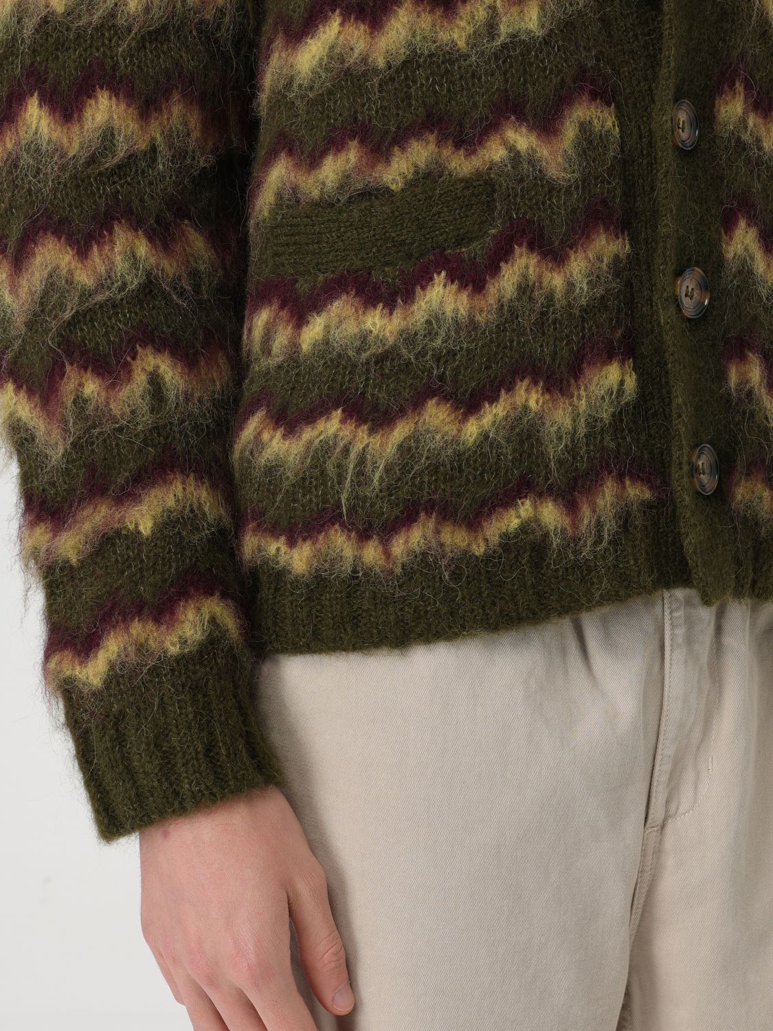 Cardigan Men color Green