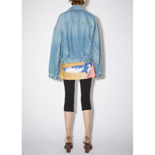 Cropped denim jacket - Blue