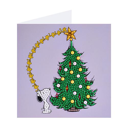 Diamond Art Club Peanuts Snoopy Christmas 3-Card Christmas Kit #2