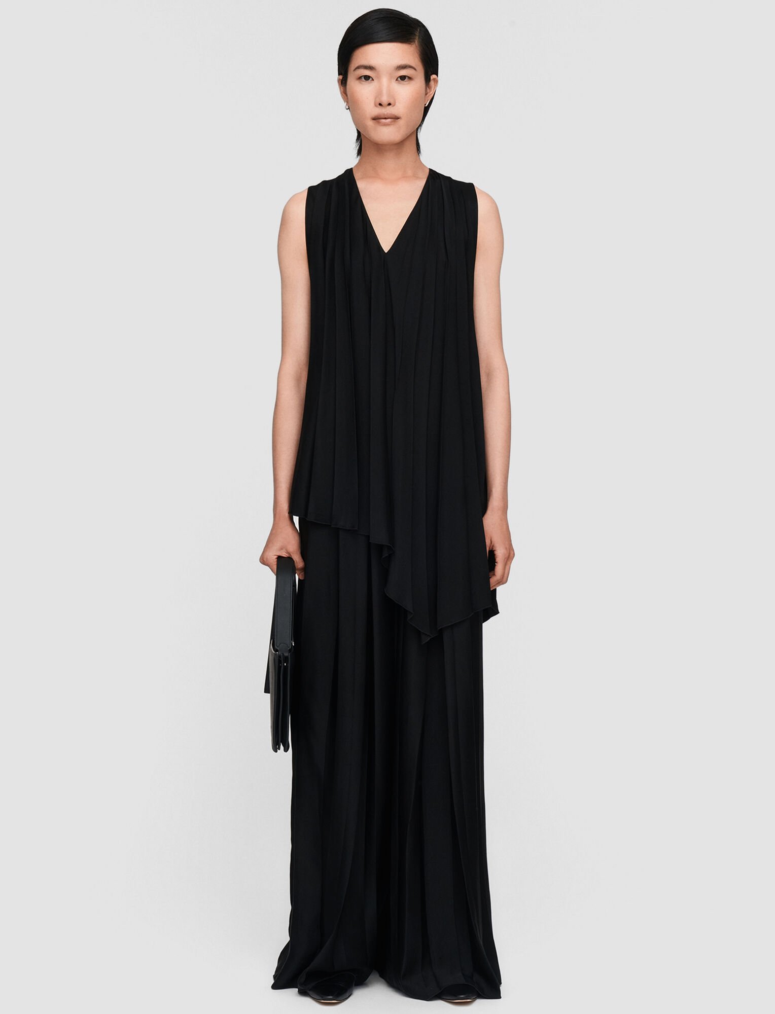 Satin Plissé Dovehouse Blouse