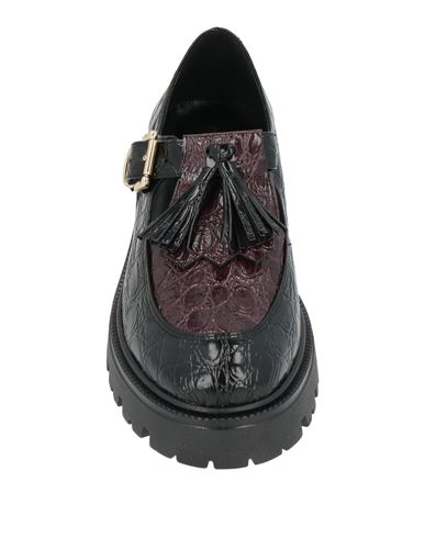 Woman Loafers Black Size 10 Leather