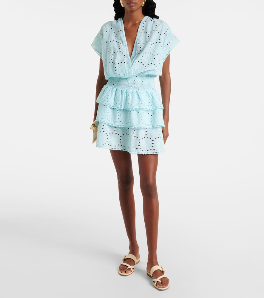 Jess cotton crochet minidress