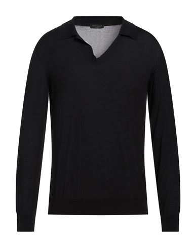 Man Sweater Black Size 38 Wool