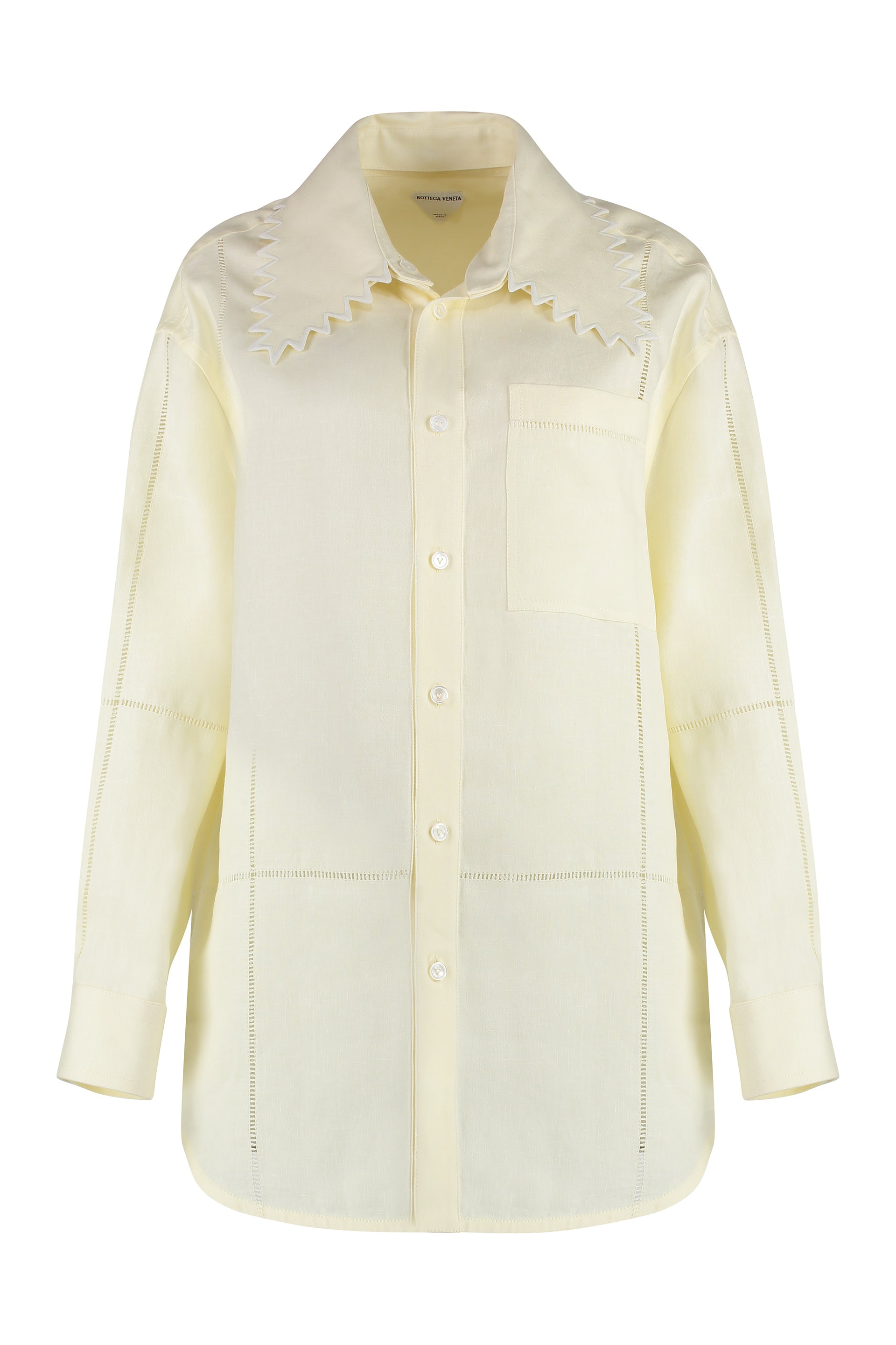 English Embroidery Linen Shirt