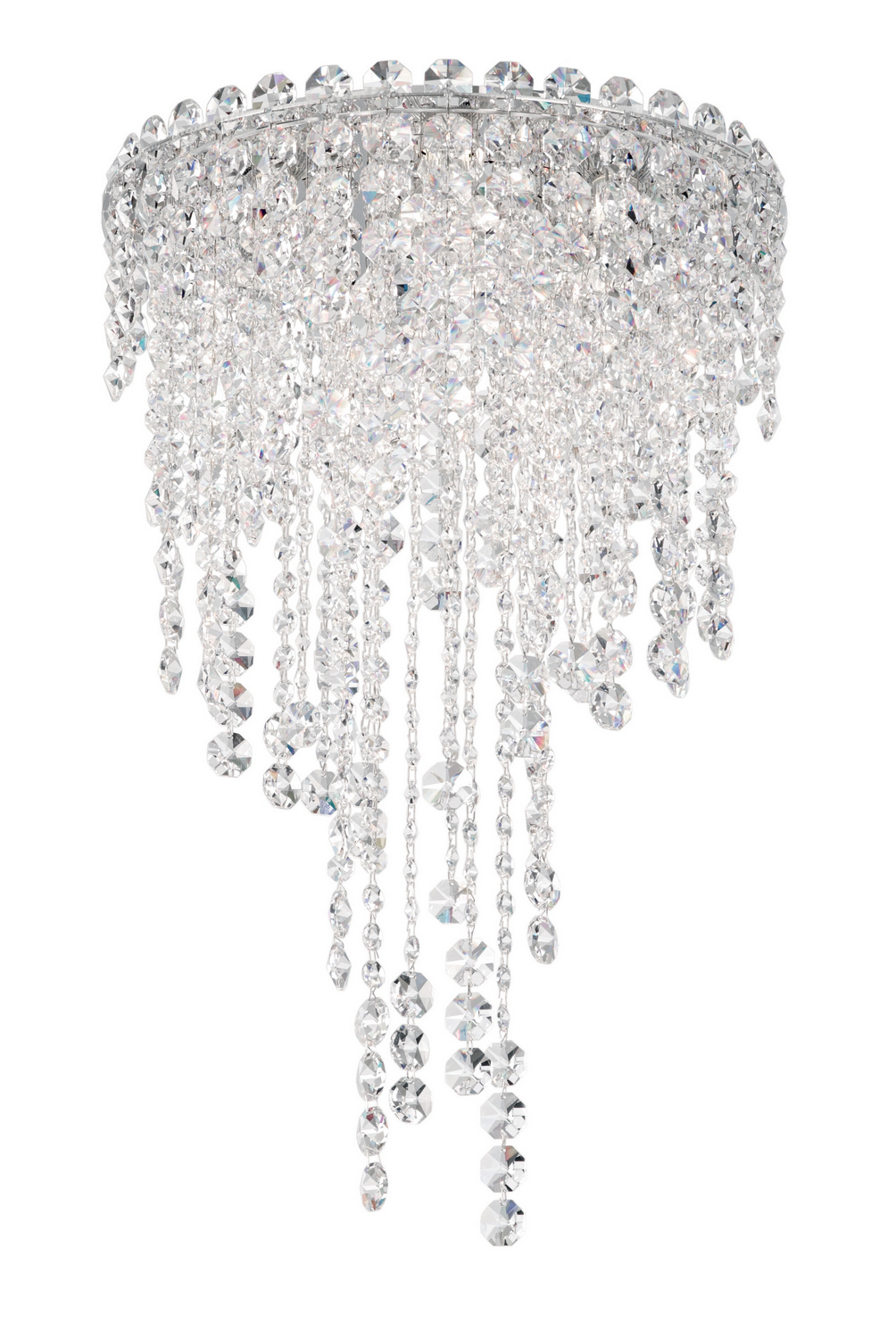 Chantant 4-Light Flush Mount Ceiling Light in Stainless Stee