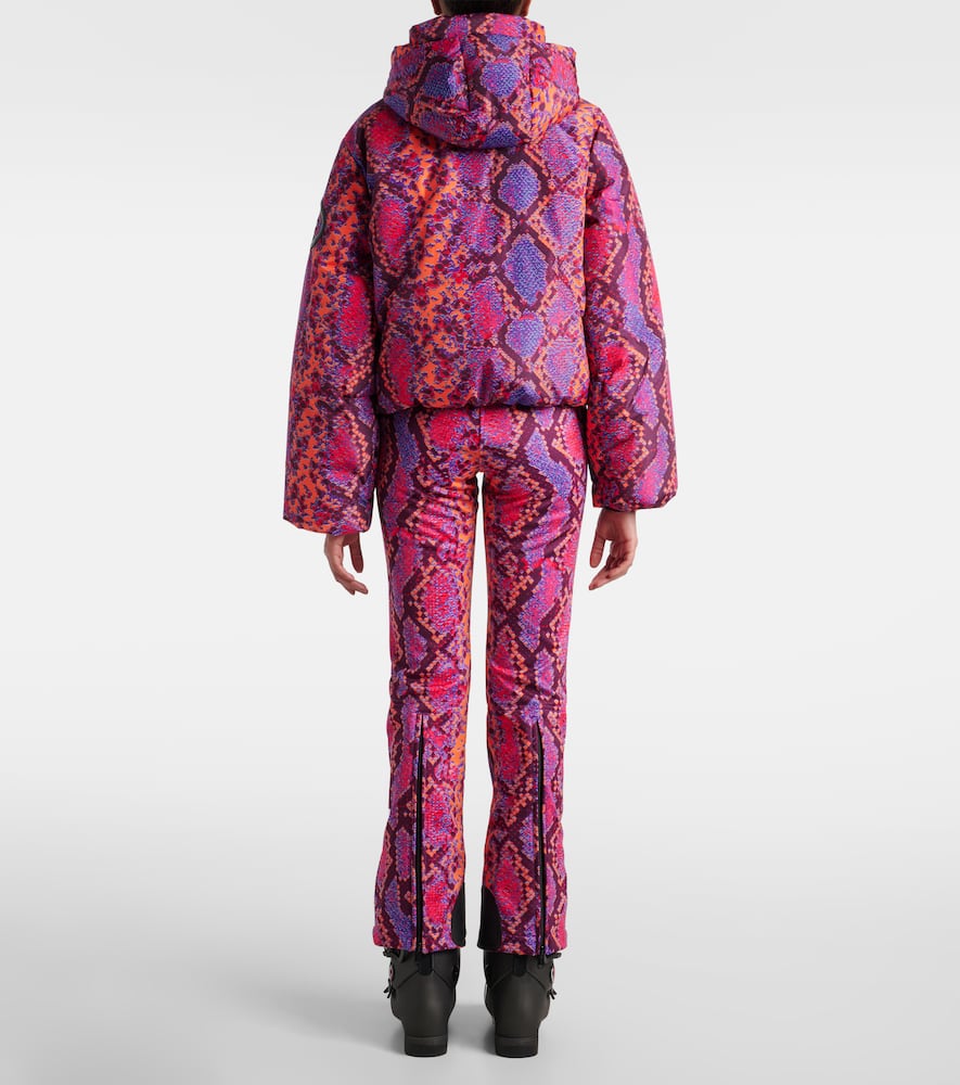 Lucinda animal-print down ski jacket
