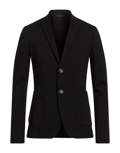 Man Blazer Black Size 36 Rayon, Nylon, Elastane