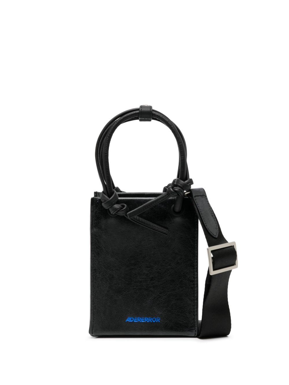 TRS Tag leather shoulder bag - Black