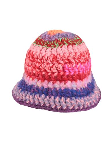 Woman Hat Lilac Size ONESIZE Wool, Mohair wool, Alpaca wool, Acrylic, Lurex