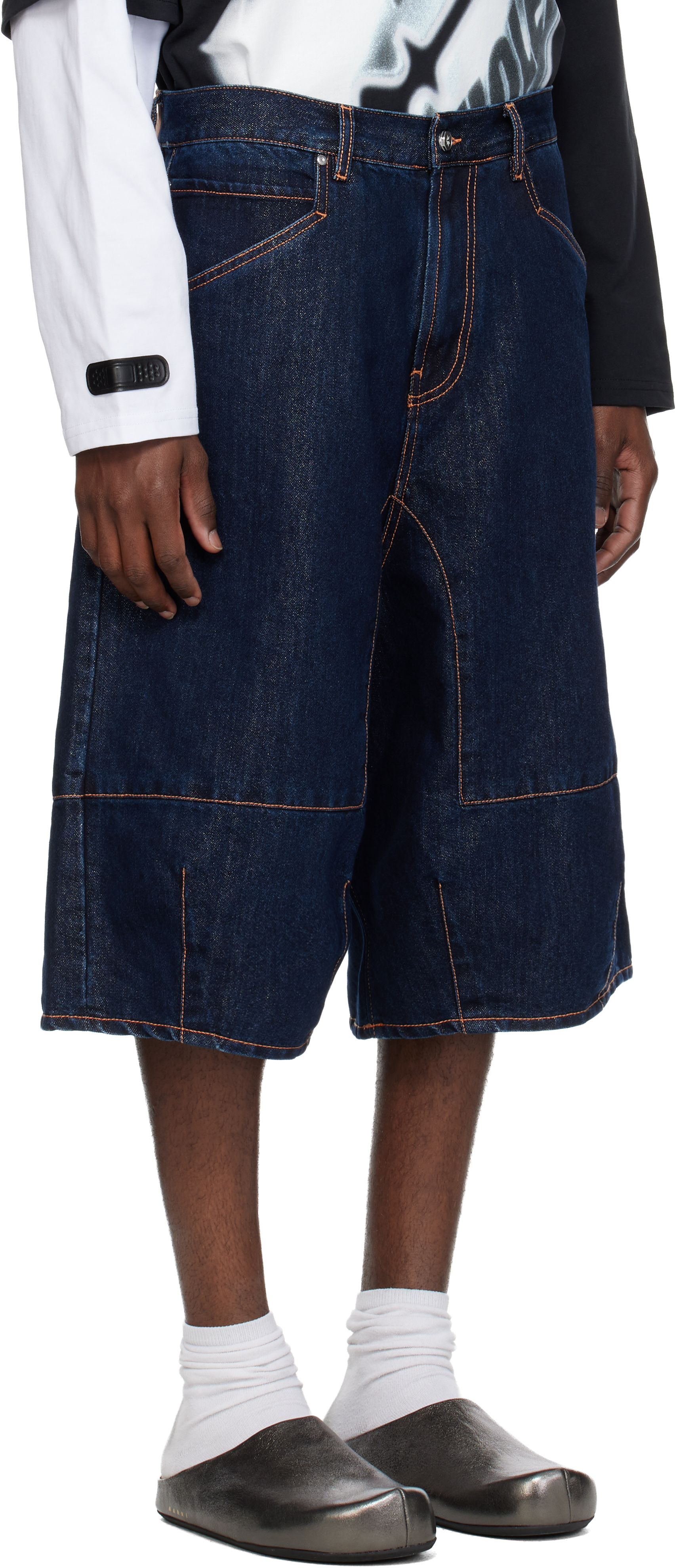 Blue Positano Denim Shorts