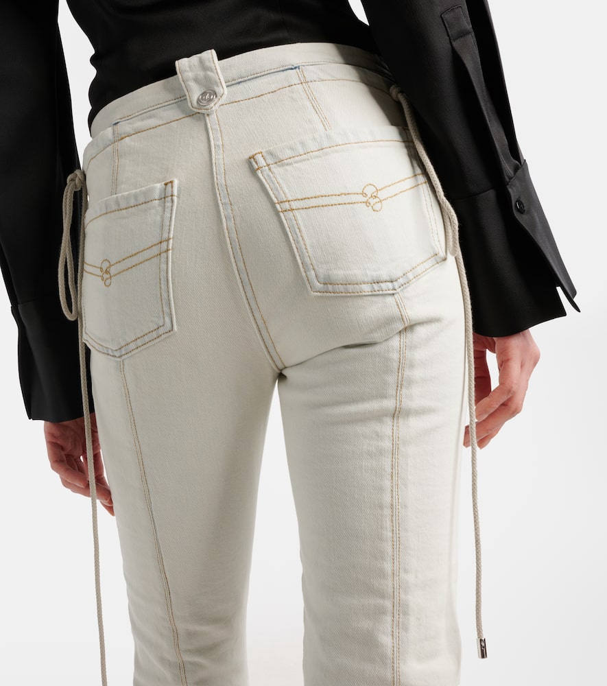 Mid-rise slim jeans