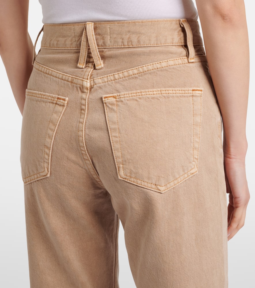 London high-rise straight jeans