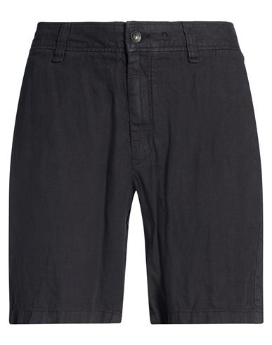 Man Shorts & Bermuda Shorts Black Size 32 Linen