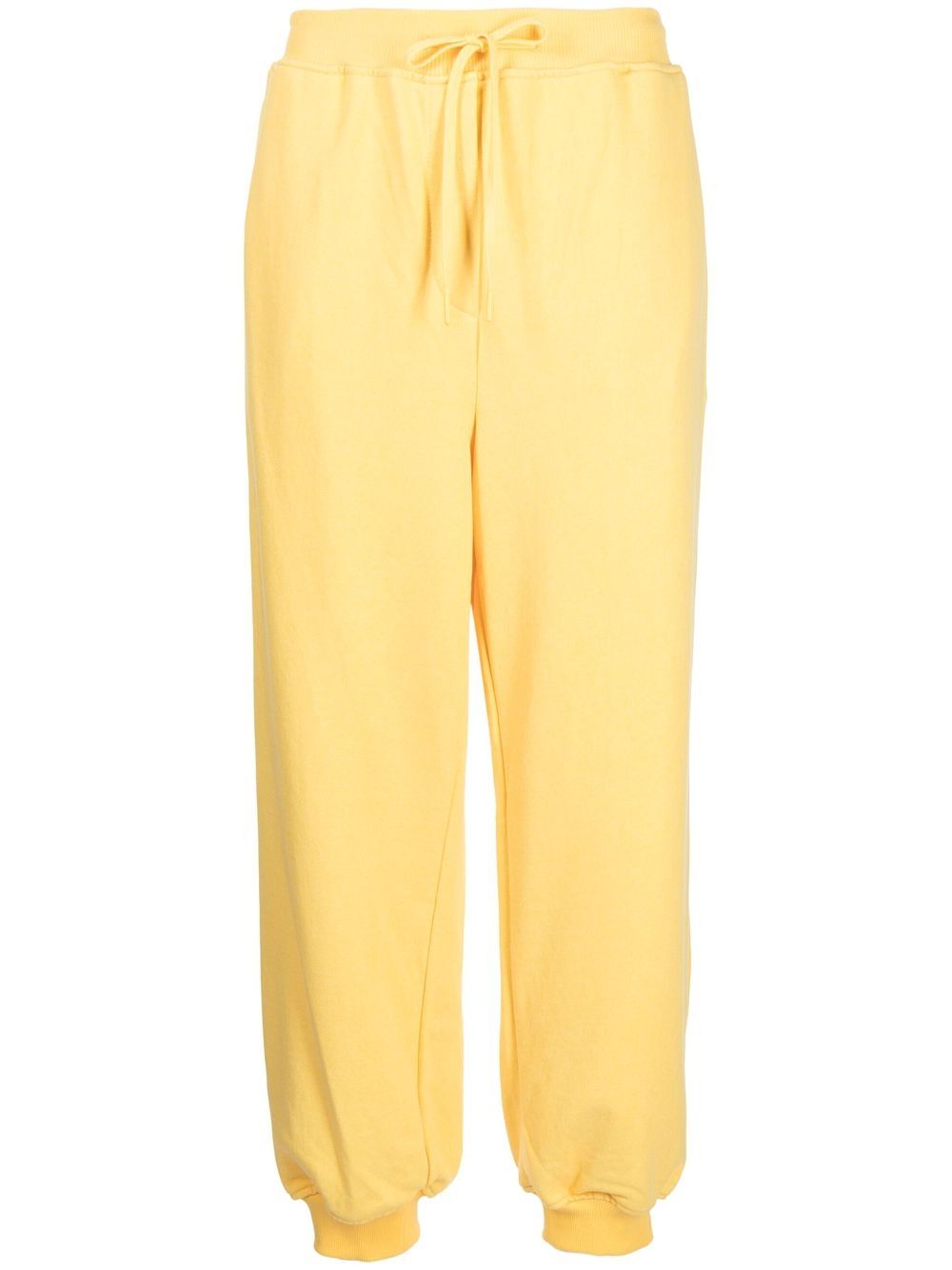 Drawstring cuffed joggers - Yellow