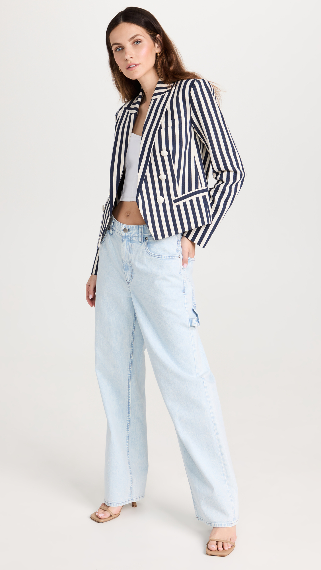 Brooke Double Breasted Crop Blazer