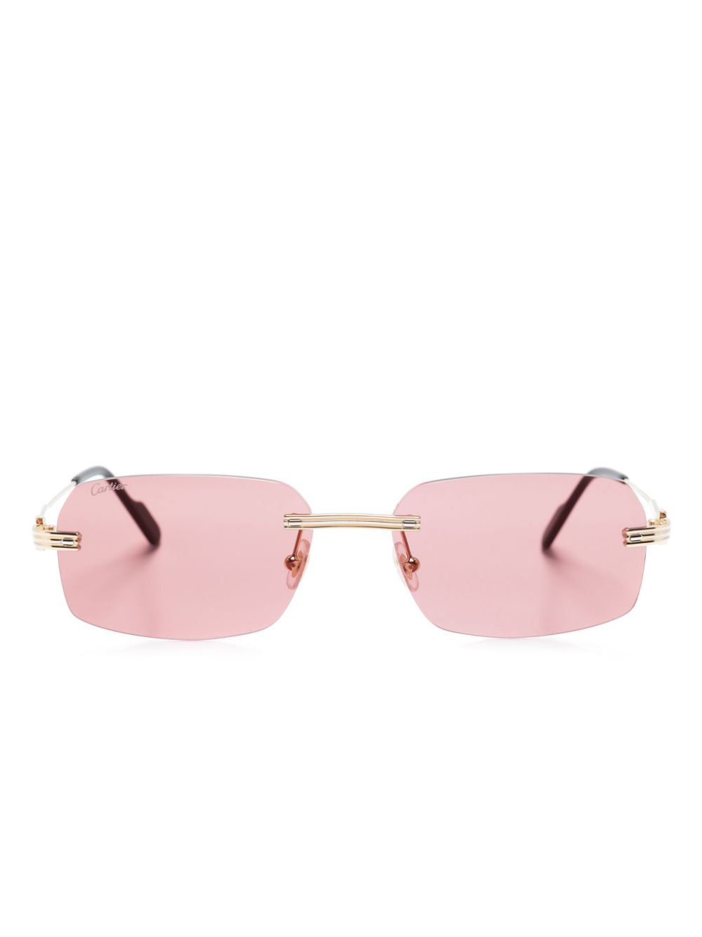 Square-frame sunglasses - Gold