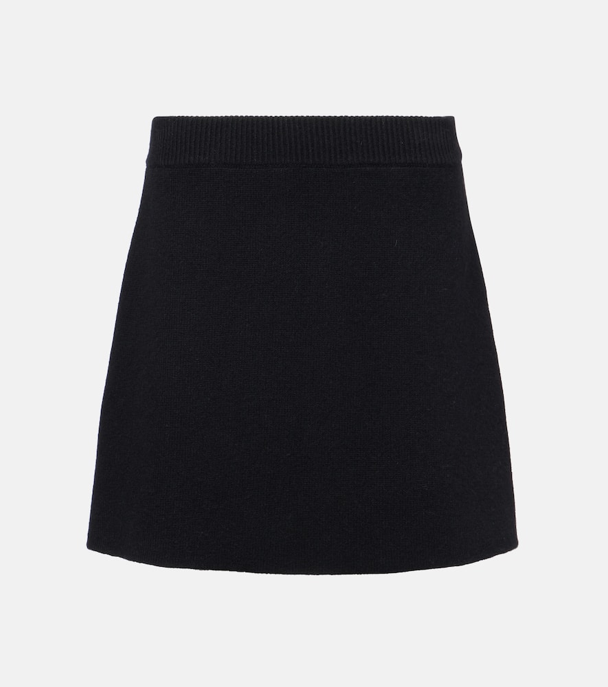 Clare high-rise cashmere miniskirt
